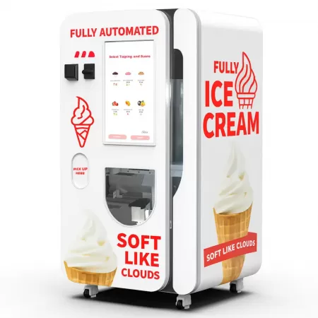 HUAXIN Smart Robot Ice Cream Vending Machine - Коммерческий класс с быстрой подачей 15 секунд